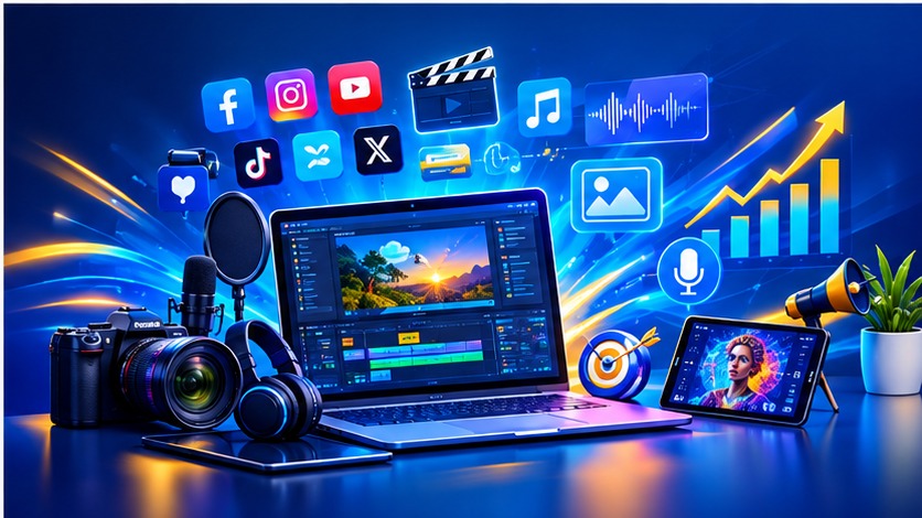 Media and social marketing studio